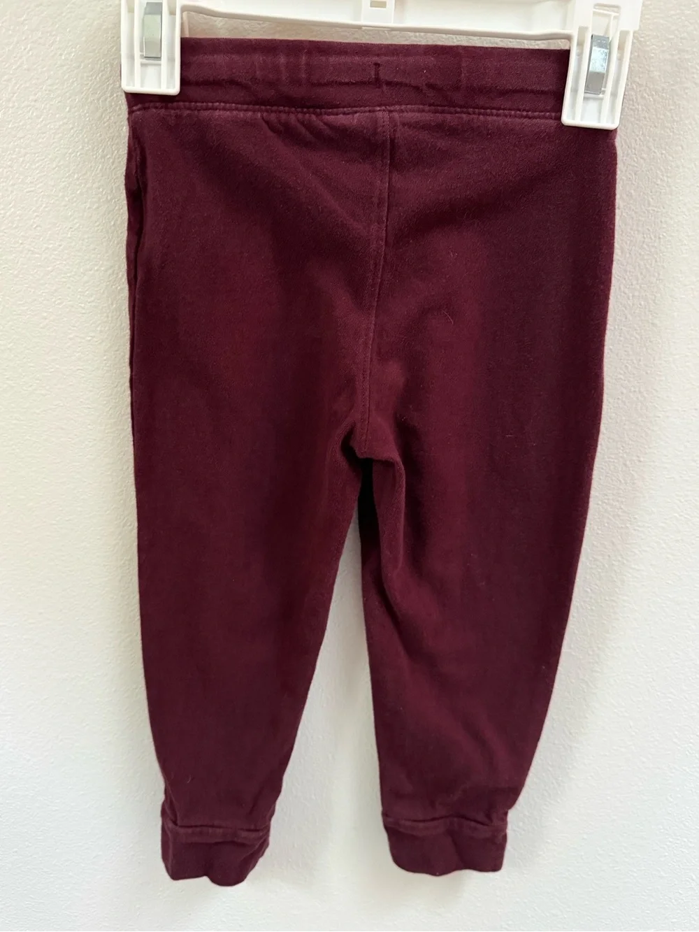 Old Navy Burgundy Kids Jogger Pants with White Drawstring